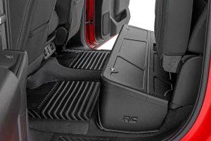 Chevrolet Silverado 1500 Under Seat Storage - Rough Country - With Locking Lid - '19-'25